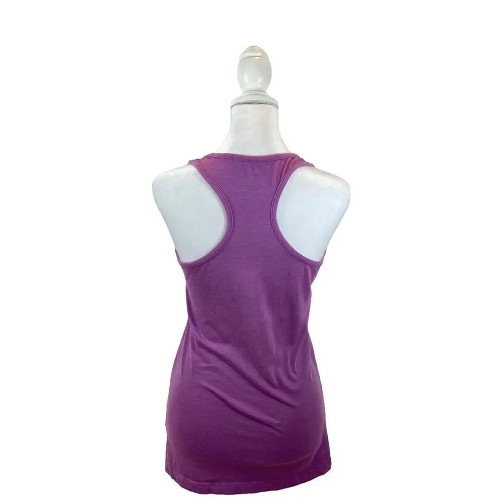 Ladies Nike Purple Pink Racer Back Tank Top Slim‎ Fit Size Small